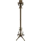 Candelabro de pé | Ferro forjado dourado