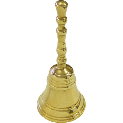 Campanilla de metal polido - 12 cm de altura