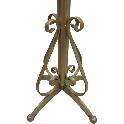 Candelabro de pé | Ferro forjado dourado