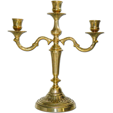 Candelabro de mesa para três velas