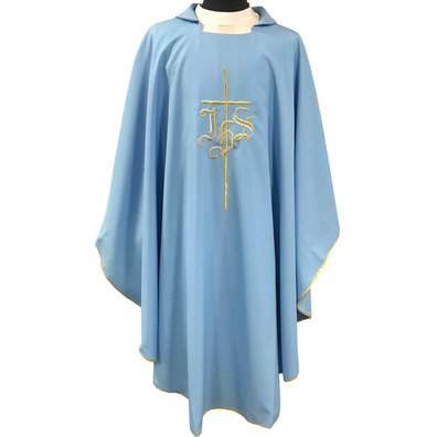 Casula barata para sacerdote azul