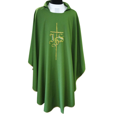 Casula barata para sacerdote verde