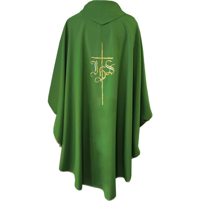 Casula barata para sacerdote verde