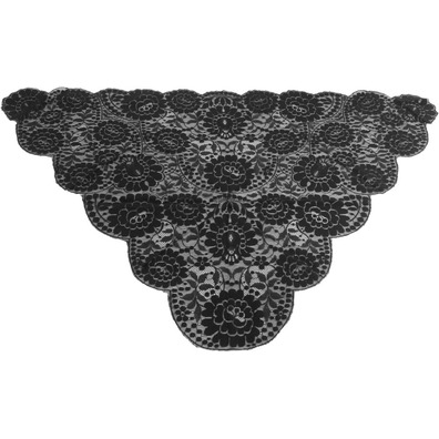 Mantilla negra triangular | Comprar online