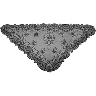 Mantilla negra para o Triangular de Santa Índia