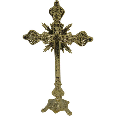 Cruz para mesa de altar com INRI