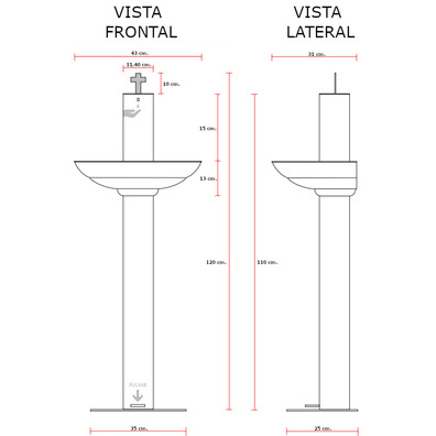 Dispensador automático de Agua Bendita