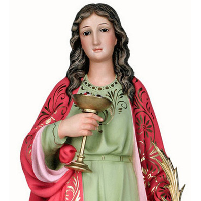 Figura de Santa Lúcia, padroeira dos cegos