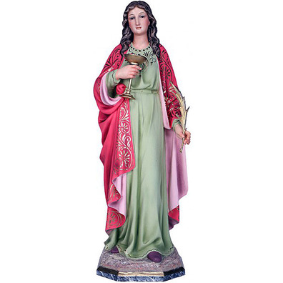 Figura de Santa Lúcia, padroeira dos cegos