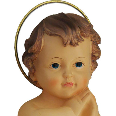 Menino Jesus de resina em 28 cm.