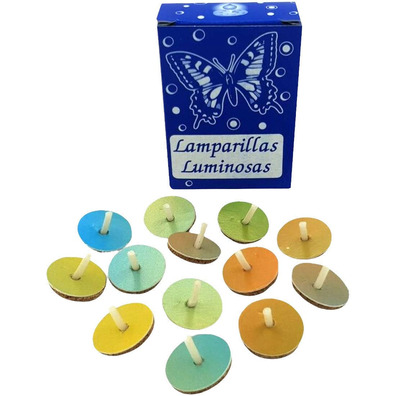 Lamparillas de óleo | Mariposas | Velas para Difuntos