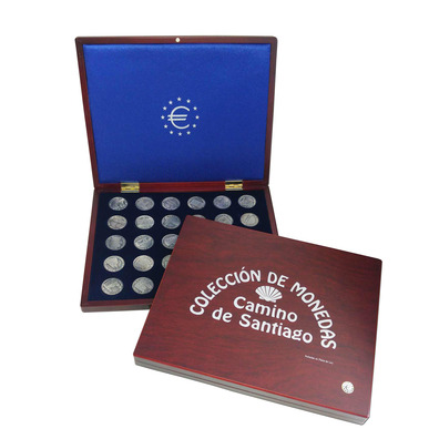 Moedas-medallas das etapas do Caminho de Santiago