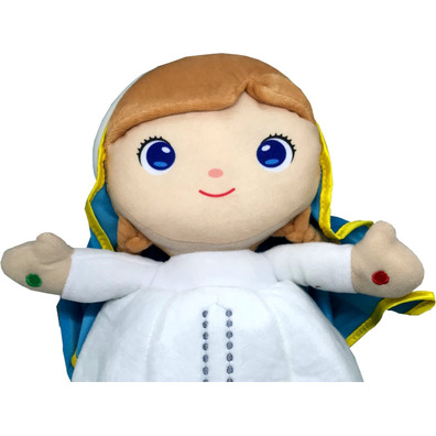 Peluche da Virgem Maria com orações