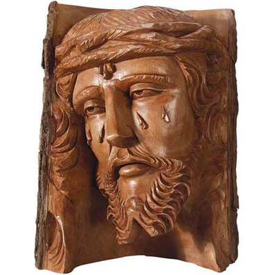 Rostro de Cristo - Talla em madeira