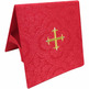 Carpeta de corpo e véu de cáliz damasco vermelho