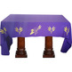 Manteles para mesa de altar com tecido de cor roxo