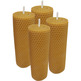 Velas de cera de abelha | 4 velas naturais