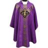 Casullas para sacerdotes | Damasco y terciopelo morado 