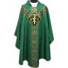 Casullas para sacerdotes | Damasco y terciopelo verde 